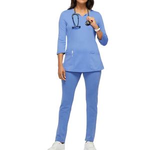 Total Comfort Medical Scrub Uniform Última venta al por mayor de alta calidad de tela elástica por encargo para el trabajo clínico - Product Image 1
