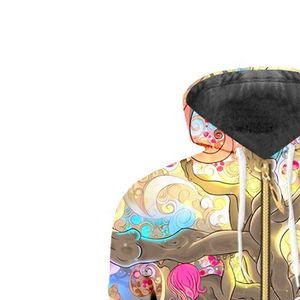 Venta al por mayor de sudaderas con cremallera para mujer de manga larga de otoño sudaderas de gran tamaño de lana 100% de algodón con cremallera completa ropa de calle Sudadera con capucha - Product Image 3