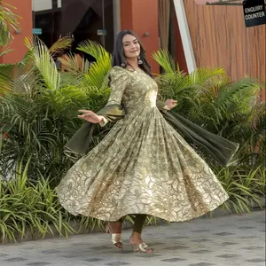 Fulpari Ấn Độ Bollywood kurta kurti thiết kế Phụ nữ dân tộc ăn mặc hàng đầu áo dài Pakistan dân tộc Ấn Độ kurta dân tộc Ấn Độ kurta