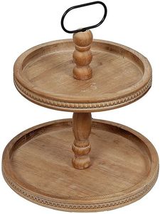 Royal Handmade Mango Wooden Cake Display Pedestal Serving Cup Cake Stand para el hogar Restaurantes Party Use - Product Image 5