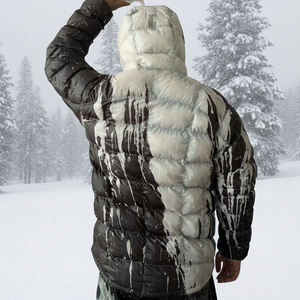 Chaqueta Acolchada con Capucha para Hombre, Unisex, Termocrómica, con Cierre, Manga Larga, Informal, para Invierno, con Logotipo Frontal Juvenil - Product Image 2