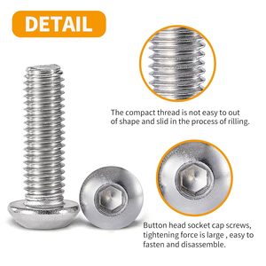 High Anti Corrosion Galvanized ISO Round Allen Screw Vietnam Full Auto Factory <b>Fastener</b> Global Export For Fifty Plus Nations - Product Image 2