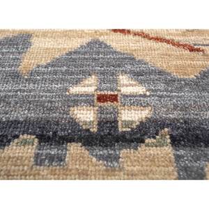 Alfombra Cyanna Azul Boho, Tejida a Mano con Lana, Diseño Floral y Abstracto en 3D, para Sala de Estar, Dormitorio y Pasillo, Modelo-SKWL-505 - Product Image 3