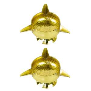 Cenicero de latón de estilo moderno hecho a mano con acabado martillado para el ambiente del hogar o la Cafetería - Product Image 1