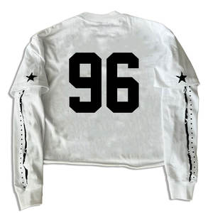 2025 personalizado Unisex Oversize manga larga Camisetas cuello redondo hombres algodón en blanco camisetas al por mayor nueva colección - Product Image 6