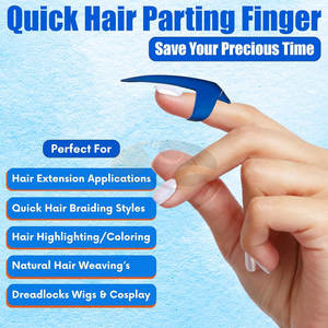 Pinces avancées en acier inoxydable pour la séparation et le sectionnement des cheveux, pour les extensions de cheveux et les perruques - Product Image 2