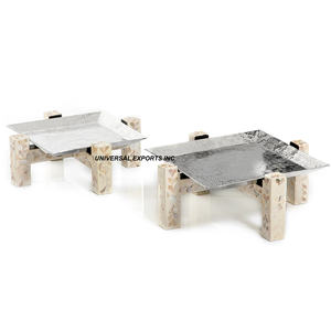 Bandeja de chocolate de metal con soporte Diseño personalizado Cuenco dulce hecho a mano Cuenco de chocolate de lujo con estilo clásico - Product Image 1