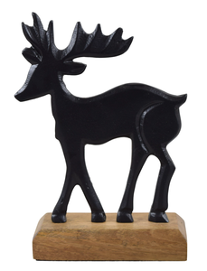 Moderna Escultura de Reno de Lujo, Adorno Navideño de Aluminio, Pieza Decorativa Artesanal para el Hogar - Product Image 4