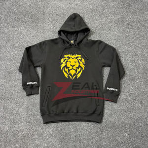 Sweats à capuche zippés personnalisés pour hommes et femmes Polyester et coton Jogging Formation Polaire Broderie Sérigraphie en Soie - Product Image 1