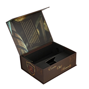 Caja de vino de papel Kraft ecológica Embalaje de botella marrón para regalo, venta minorista y almacenamiento Material sostenible - Product Image 6