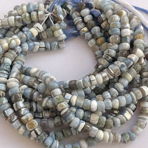 สายลูกปัดหินโอปอลสีฟ้าธรรมชาติ6มม. 8มม. 10มม. - Product Image 4