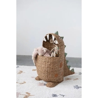 Cesta Redonda Moderna de Seagrass, Hecha de Seagrass Natural, Ecológica, Color Personalizado, Ahorra Espacio, Organización Diaria del Hogar