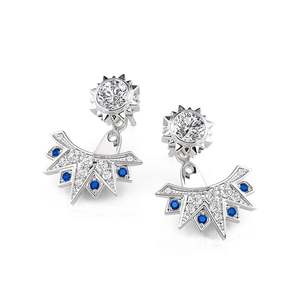 Pendientes de Moda Jeulia Luna Astra Sunburst - Product Image 3