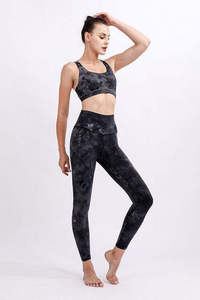 Conjunto Deportivo Reversible con Logotipo Personalizado, Color Sólido, Transpirable, de 2 Piezas, Ropa Deportiva, Talla Grande, Conjunto de Yoga - Product Image 5