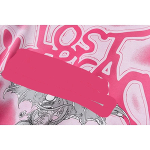 Venta al por mayor de alta calidad Lost Intricacy Pink Faded Zipper Diamond tachonado logo Print Wash and Distress Hood para hombres - Product Image 5