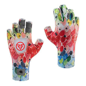Guantes de Pesca de Nylon/Spandex Impermeables de Medio Dedo, Personalización OEM al por Mayor, con Logotipo Personalizado por Sublimación, Unisex - Product Image 1