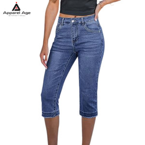 Capris Ligeros para Mujer, los Más Vendidos, Ropa Casual, Jeans Capris de Primera Calidad Hechos en Pakistán - Product Image 4