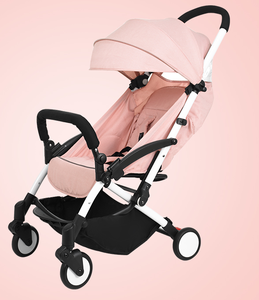 Hot bán Trọng lượng nhẹ Linen xe đẩy em bé di động nhỏ Gấp thiết kế tự đứng tựa lưng ngả mang kéo thanh cho thành phố - Product Image 4