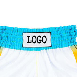 Venta al por mayor de los hombres Mauy Thai Shorts Kickboxing Grappling Bjj Boxing Fighting desgaste de las artes marciales desgaste corto para los hombres de 100% poliéster - Product Image 5