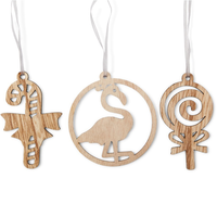 Ornement de maison en bois personnalisé, accessoires de noël, décorations, décoration en bois découpée au Laser