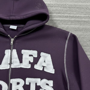 Survêtements de rue tendance personnalisés avec broderie usée pour hommes Survêtement élégant avec logo personnalisé - Product Image 6