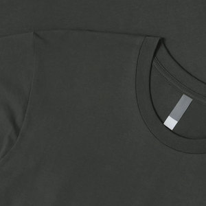 T-shirts en coton uni T-shirts en coton peigné T-shirt à col rond de coupe régulière - Product Image 6