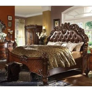 Cama francesa antigua clásica-Nogal Caoba-93 - Product Image 1