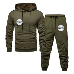 Conjunto de 2 Piezas de Sudadera con Capucha y Pantalones de Maternidad, Estampado y Liso, Informal |   Ropa Urbana para Hombre y Mujer - Product Image 3