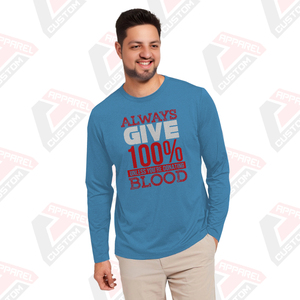 เสื้อยืดผ้าฝ้ายแขนยาวของผู้ชายมรดกเป็นมิตรกับสิ่งแวดล้อมผ้าปะติดสวมใส่สบายในฤดูร้อนสไตล์ผ้ายีนส์ผ้าลูกฟูก - Product Image 2