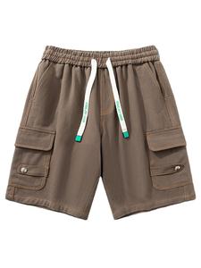 Alta calidad personalizado 100% algodón ecológico sólido para hombre Essentials pantalones cortos de sudor sueltos correr deporte gimnasio - Product Image 4