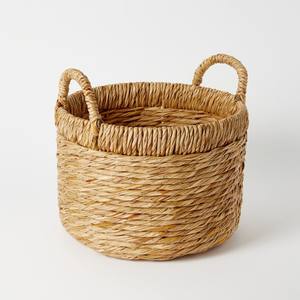 Panier alimentaire en jacinthe d'eau tressée, paniers économiques pour le rangement du pain et des fruits - Product Image 6