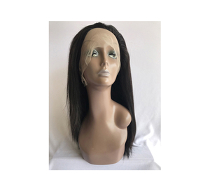 ราคาสมเหตุสมผลคุณภาพดีที่สุด 18 นิ้ว 100% หนังกําพร้าดิบที่ยังไม่ได้แปรรูปชิดวิกผมมนุษย์ตรงลูกไม้เต็มรูปแบบ - Product Image 1