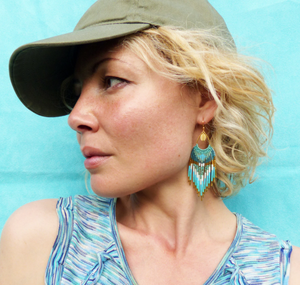 Beautifully Handmade Long Bohemian Beaded <b>Fringe</b> Earrings Made of Micromacrame and Miyuki <b>Beads</b> - Product Image 1