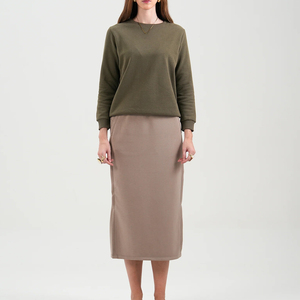 Sweat-shirt personnalisé pour femme, col rond, en polaire épaisse, imprimé sur le devant, mode d'hiver, personnalisation de votre logo - Product Image 5