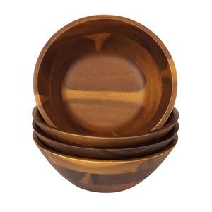 Juego de tres ensaladeras de madera Excelente calidad Cuenco de sopa hecho a mano Diseñador elegante clásico Nuevo cuenco de madera para servir - Product Image 6