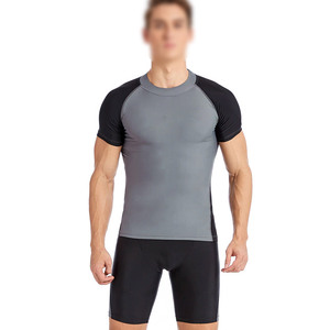 Votre propre conception MMA BJJ meilleur fournisseur plus récent Compression à manches courtes t-shirts meilleure qualité hommes Fitness entraînement porter Rash Guard - Product Image 4