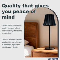 Nouveau moderne luxe Rechargeable sans fil à commande tactile Dimmable LED lampe de bureau en métal abat-jour en plastique écologique pour chambre