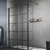 Vente flash : Panneau de douche Walk-in, écran de salle de bain, écran de retour pour salle de bain humide 215 mm