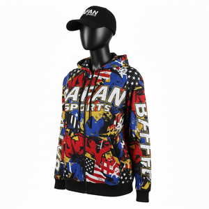 Sweat à capuche pour femme en tissu polaire polyester doux 280 GSM, impression intégrale, panneaux personnalisés, logo personnalisé, transfert thermique, sweat-shirts basiques - Product Image 4