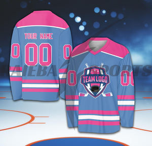 2025, venta al por mayor de fábrica, conjunto de uniforme de hockey sobre hielo transpirable personalizado, Premium diseño personalizado de calidad, nombre del equipo incluido 100% - Product Image 2