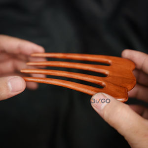 High Quality Vietnam Wholesale Longan Wood Plain <b>Hair</b> <b>Styling</b> Tool Natural Fashion <b>Accessories</b> for Women - Product Image 5