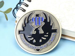 عملة تذكارية معدنية مخصصة بدون حد أدنى للطلب، مصنوعة من النحاس مع طلاء ثلاثي الأبعاد بالمينا، مطلية بالفضة أو الذهب العتيق - Product Image 4