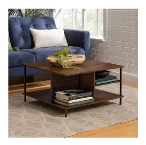 สินค้ามาใหม่โต๊ะกาแฟดีไซน์เรียบง่ายโต๊ะน้ำชาห้องนั่งเล่นโลโก้โลหะตะวันตกอาคารสไตล์ผู้ผลิตผู้ค้าส่ง - Product Image 1