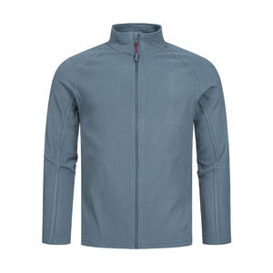 Veste polaire élégante à col montant et fermeture éclair pour hommes, veste légère de bonne qualité avec logo personnalisé - Product Image 3