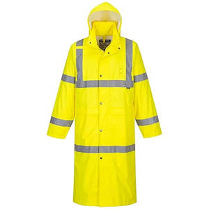 Chubasquero largo de poliéster con logotipo personalizado para hombre, traje de lluvia de fútbol impermeable con características fluorescentes - Product Image 2