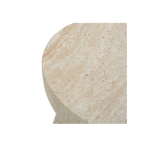 MESA AUXILIAR EXTERIOR MESA AUXILIAR DE HORMIGÓN DE RESINA MESA AUXILIAR PRECIO DE FÁBRICA OEM FÁBRICA EN VIETNAM EFECTO TRAVERTINO - Product Image 4