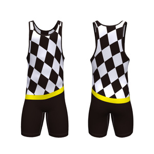 Wholesale Custom New Arrival Sublimation Spandex/Polyester Lightweight Breathable Quick Dry Mens Wrestling Singlet OEM Service - Product Image 1