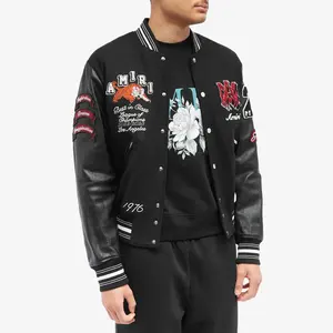 Chaqueta Letterman juvenil para adultos personalizada de la mejor calidad, chaquetas universitarias de lana de Color personalizadas, secado rápido, transpirable, personalizadas - Product Image 2