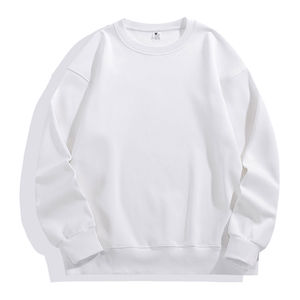 Vente en gros Sweatshirts brodés 100% coton en molleton pour hommes coupe décontractée col rond surdimensionné Logo personnalisé vêtements de détente - Product Image 2
