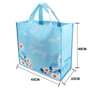 Sac de courses réutilisable en tissu non tissé, écologique et recyclé, avec motif imprimé personnalisé, grande capacité, durable, personnalisable, Vietnam - Product Image 5